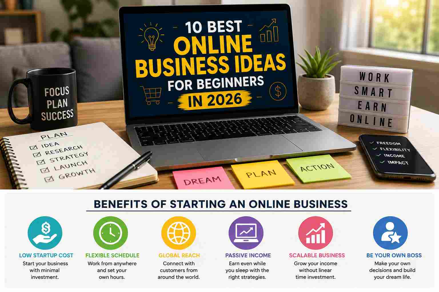 Online business Ideas for Beginners in 2026